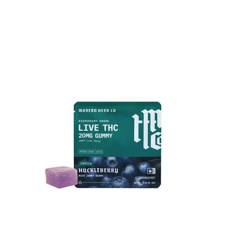 MODERN HERB CO SINGLE INDICA GUMMY 1CT / HUCKLEBERRY